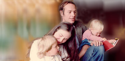 Ian & Martine with children, Tadeusz and Jasmin in 1980 - Cabinteely, Co.Dublin