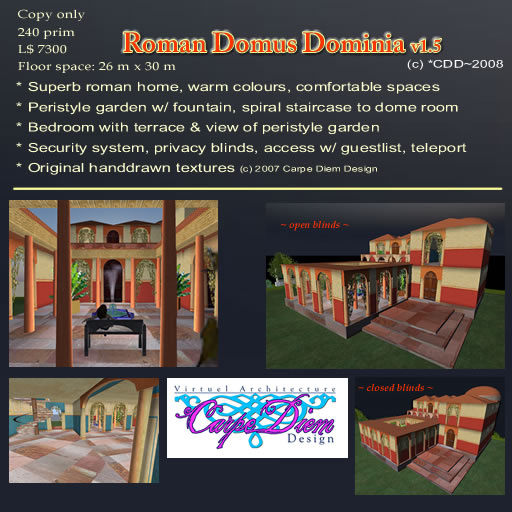 © Martine Moeykens - 2008 - Roman domus dominia a virtual home - the presentation box